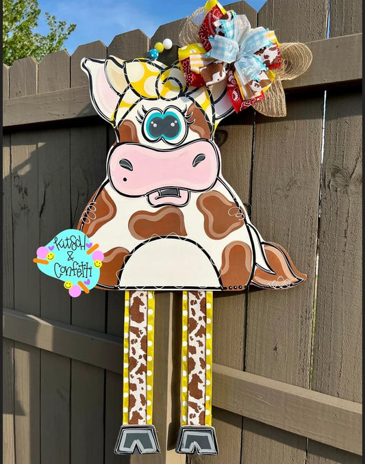 Ribbon Leg Cow Bow (KC063)