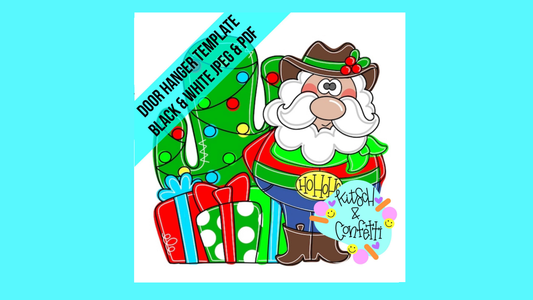 Cowboy Santa Ornament (KC083-O)