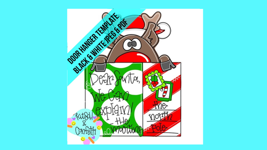 Christmas Reindeer Postcard (KC129)