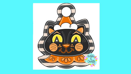 Vintage Halloween Cat (KC213)