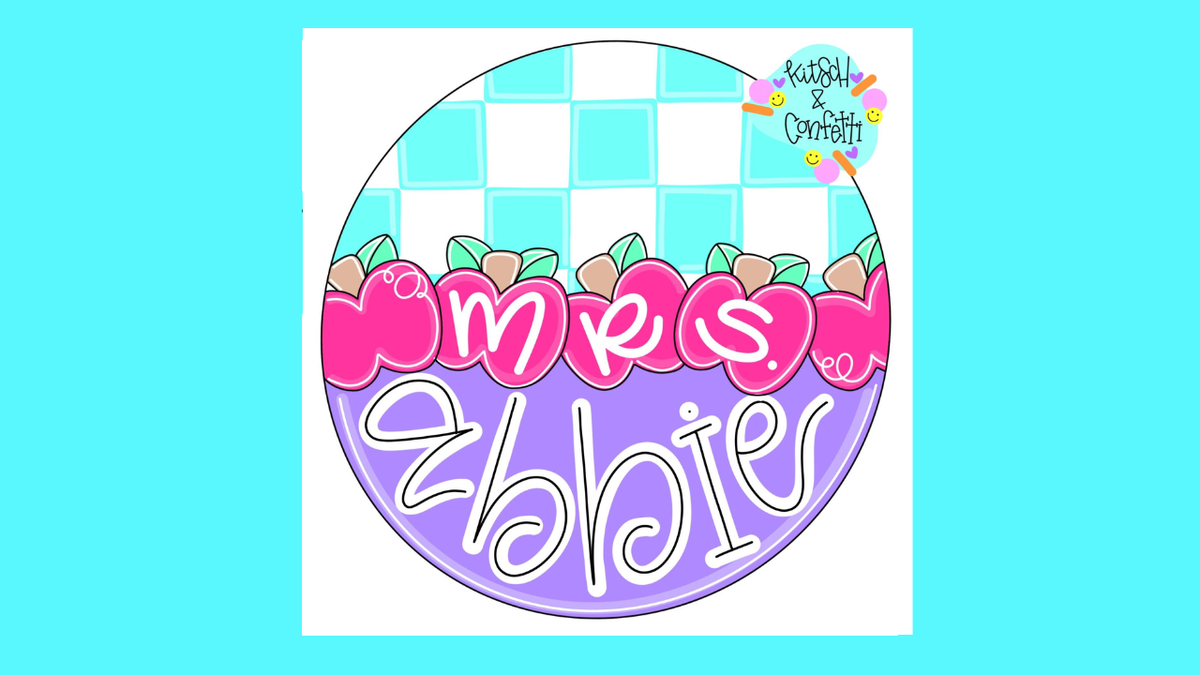 Teacher Apple Checkers (KC244)