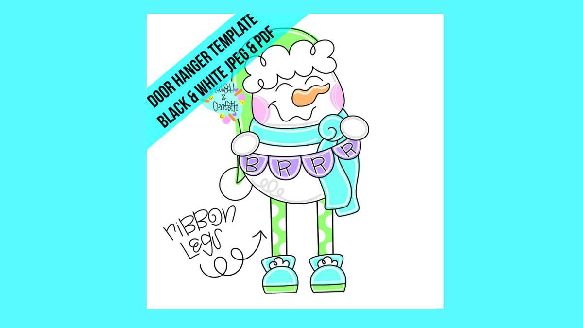 Ribbon Leg Snowman Ornament (KC274-O)