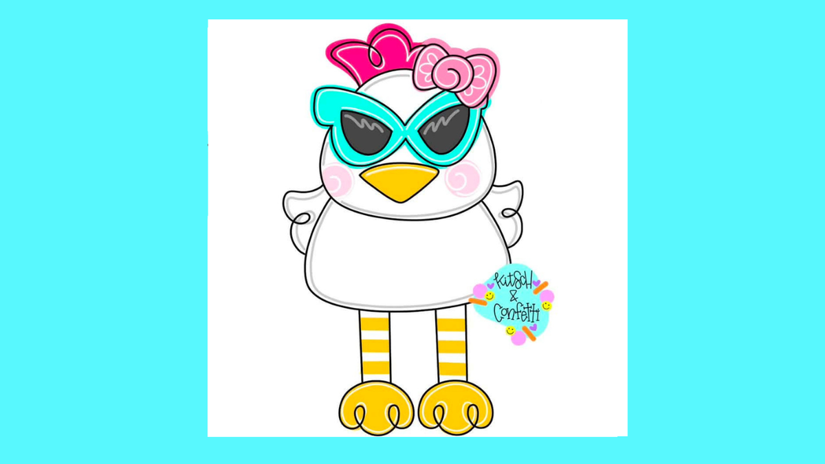 Ribbon Leg Chicken (KC333)