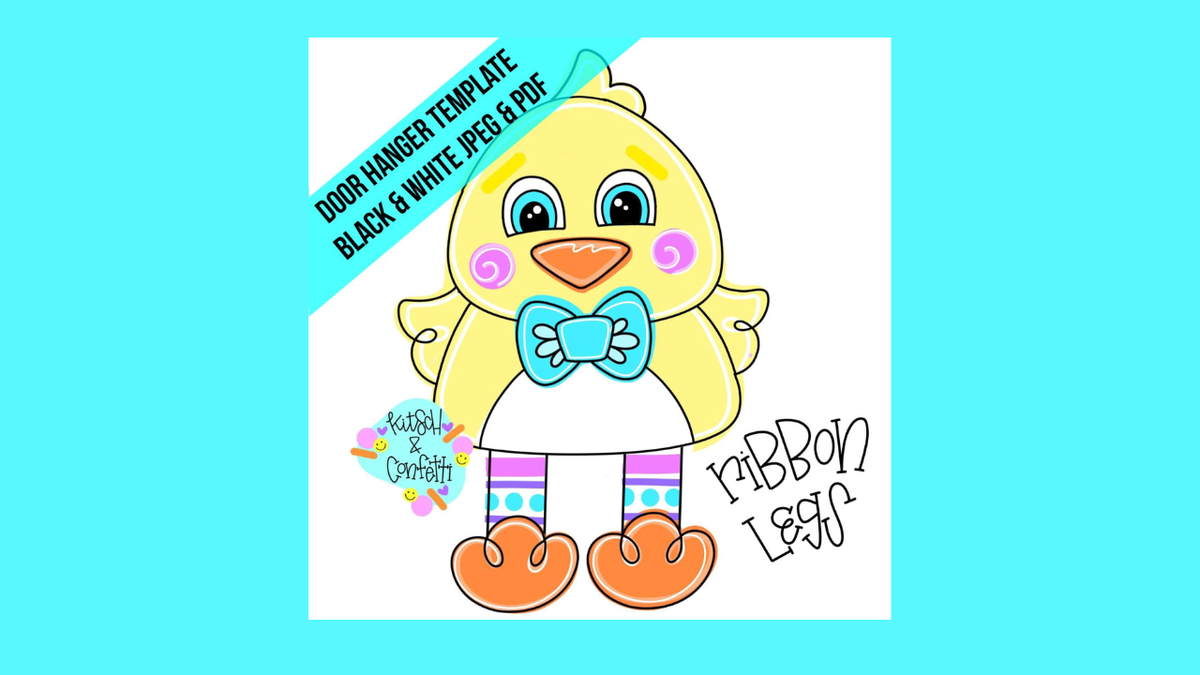 Ribbon Leg Easter Chick (KC344)