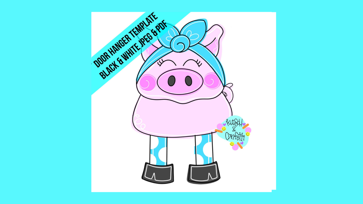 Ribbon Leg Pig (KC347)