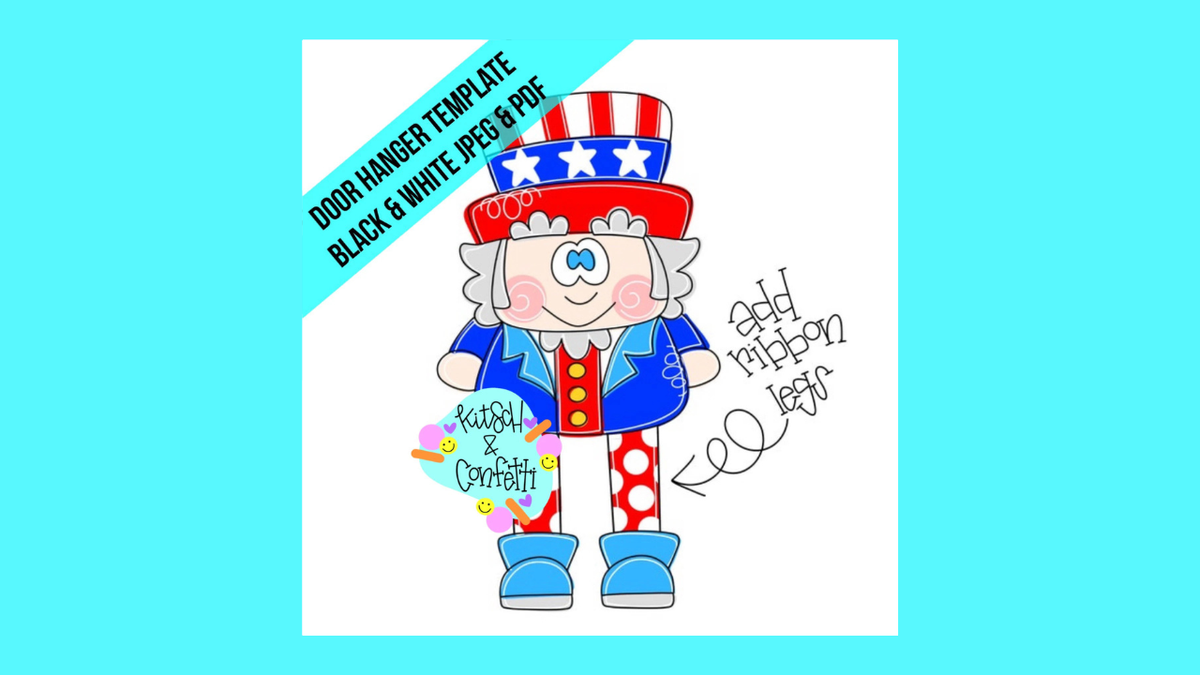 Ribbon Leg Uncle Sam (KC349)