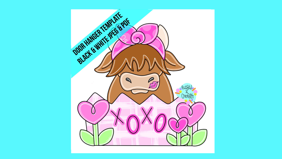 Valentines Highland Cow (KC388)