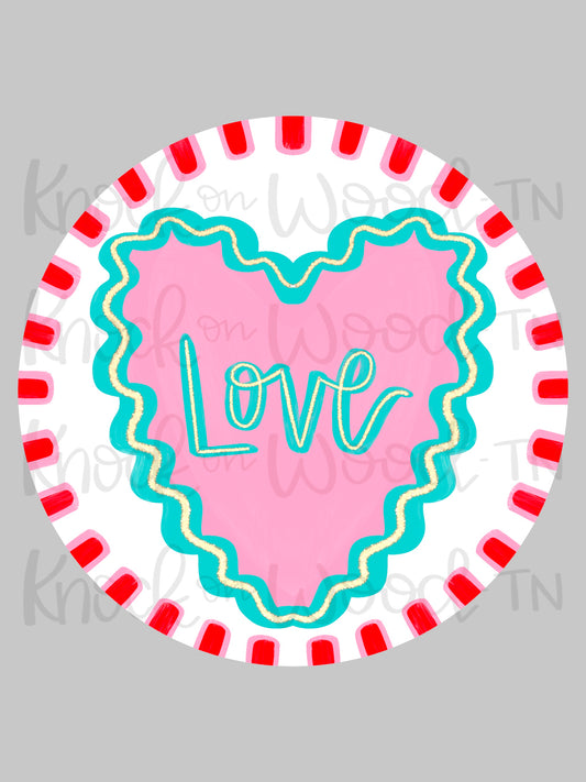 3D Love Round (KW154-3D)