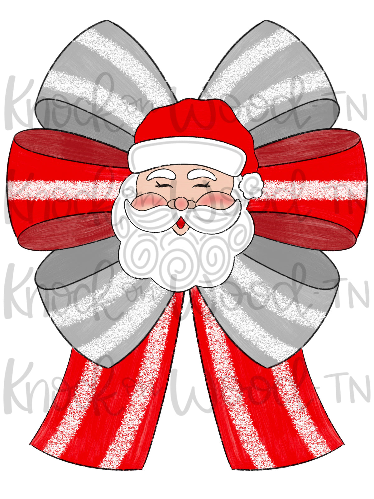 Santa Bow Ornament (KW205-O)