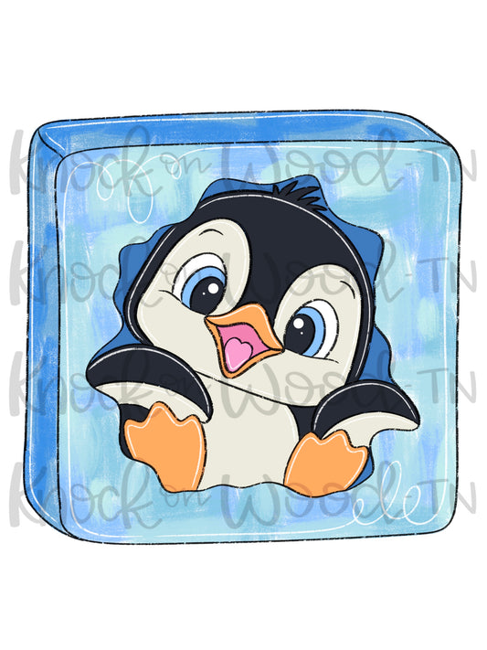 Ice Penquin Ornament (KW213-O)