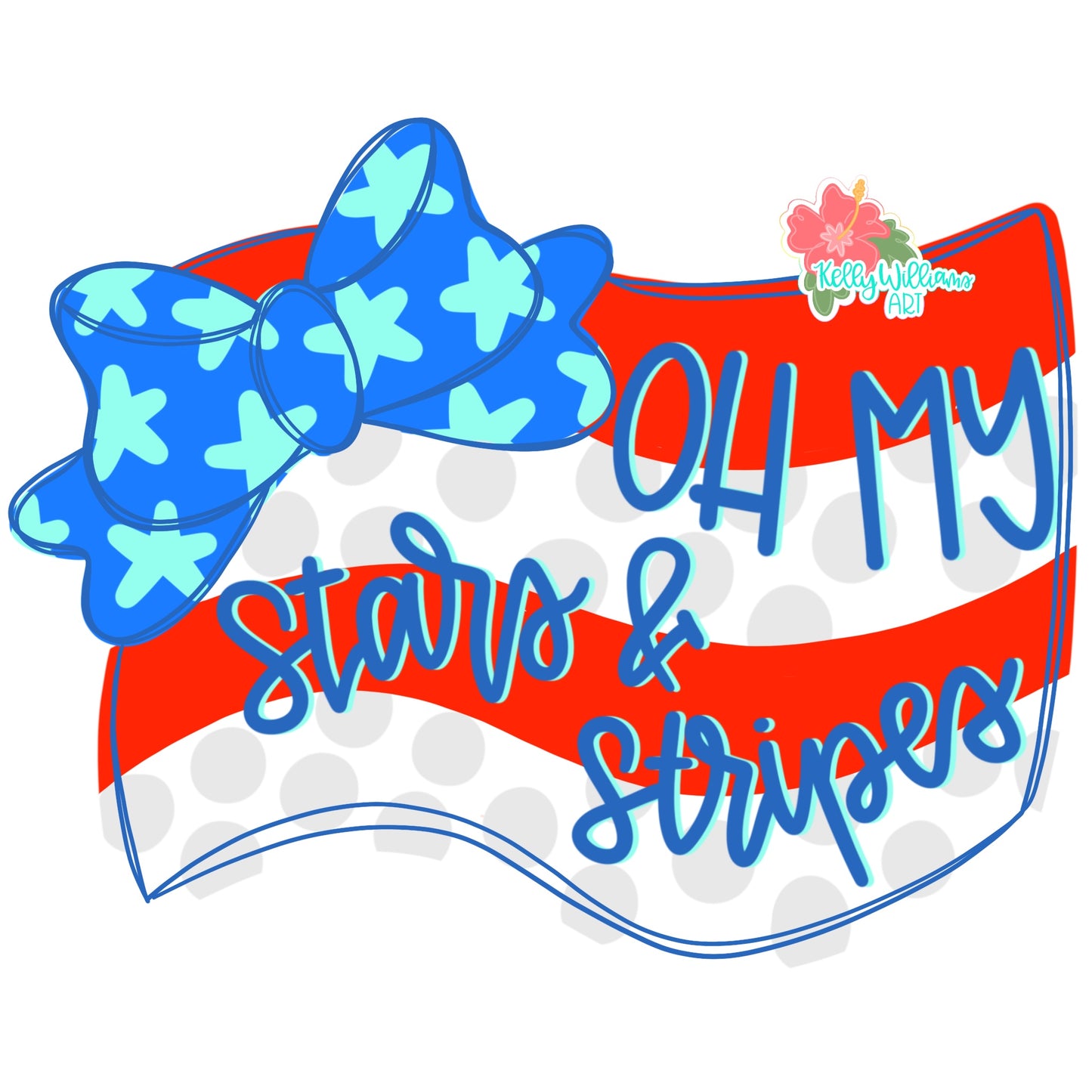 3D Oh My Stars & Stripes (KA077-3D)