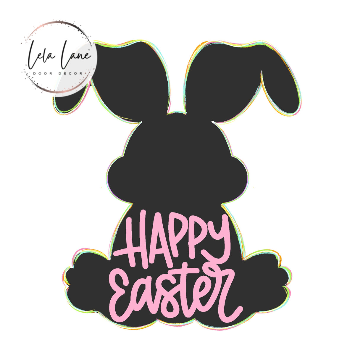 Happy Easter Bunny Floppy Ear (LL056)