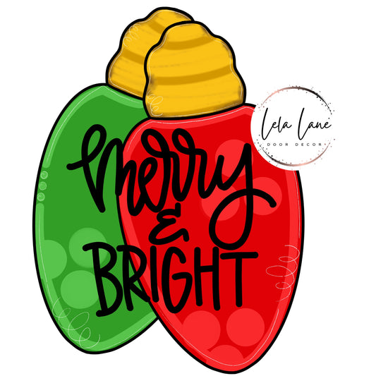 Merry & Bright Bulbs Ornament (LL162-O)
