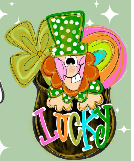 Lucky Leprechaun | St. Patrick's Day DIY Craft Blank