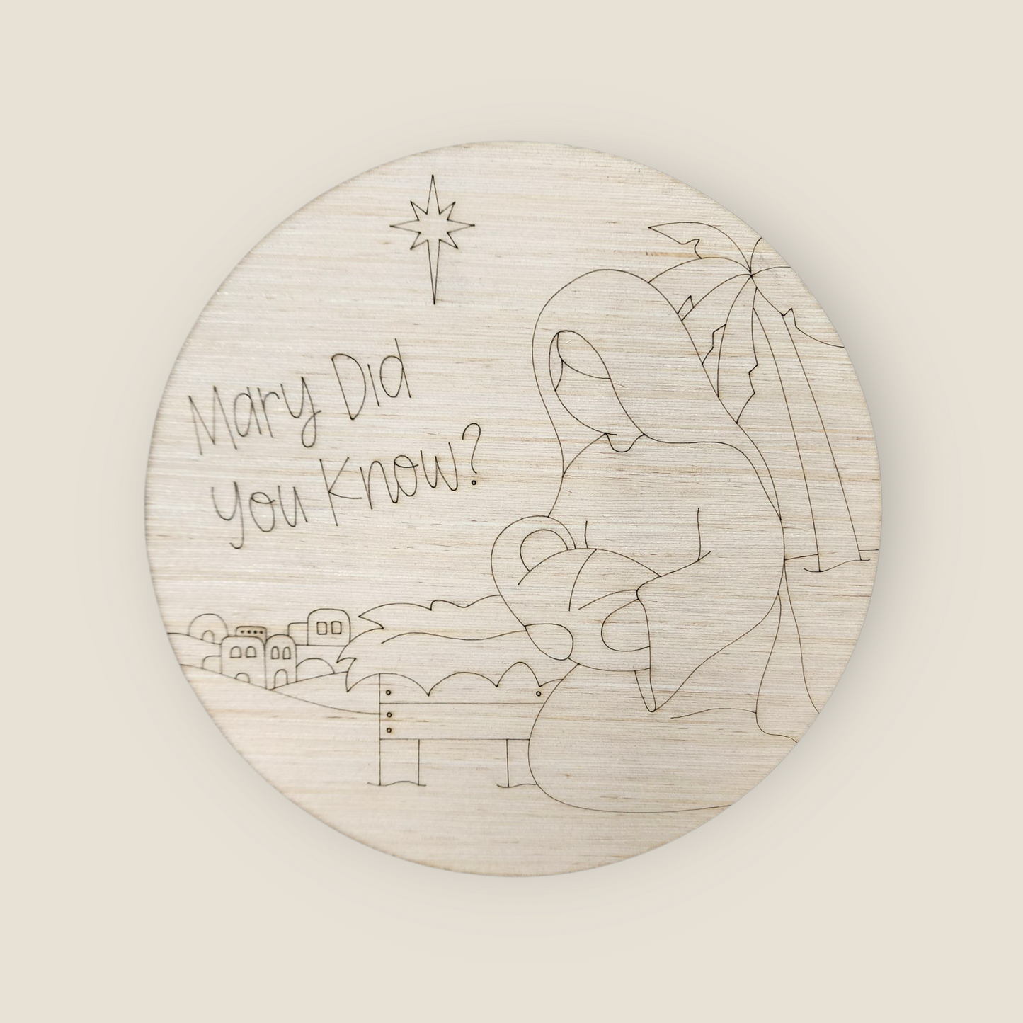 Mary Did You Know Round (PC041O)