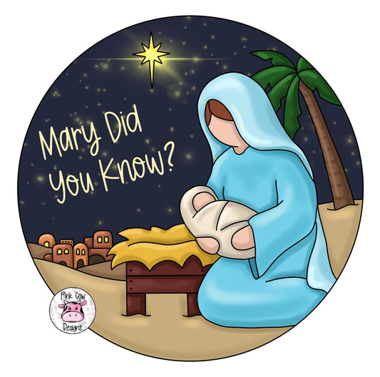 Mary Did You Know Round (PC041O)