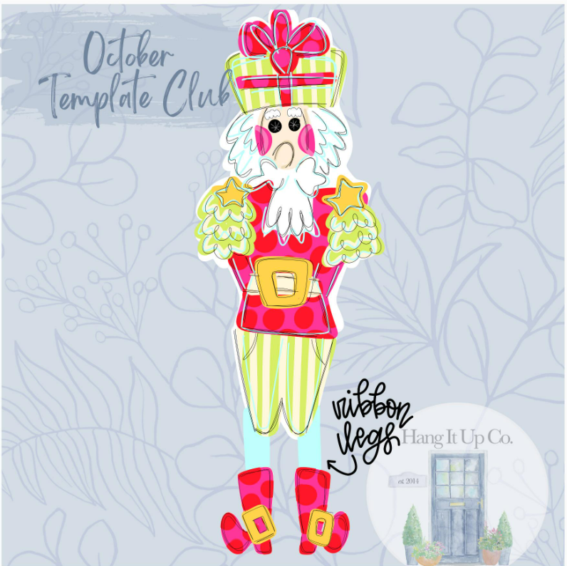 Ribbon Leg Nutcracker (HC103O)