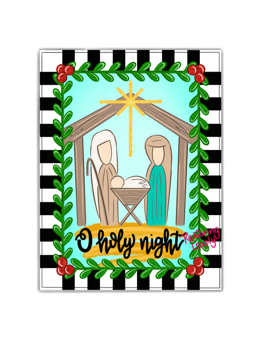 Oh Holy Night Manger Square (RL041)