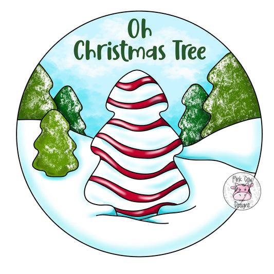 Oh Christmas Tree Round (PC045)