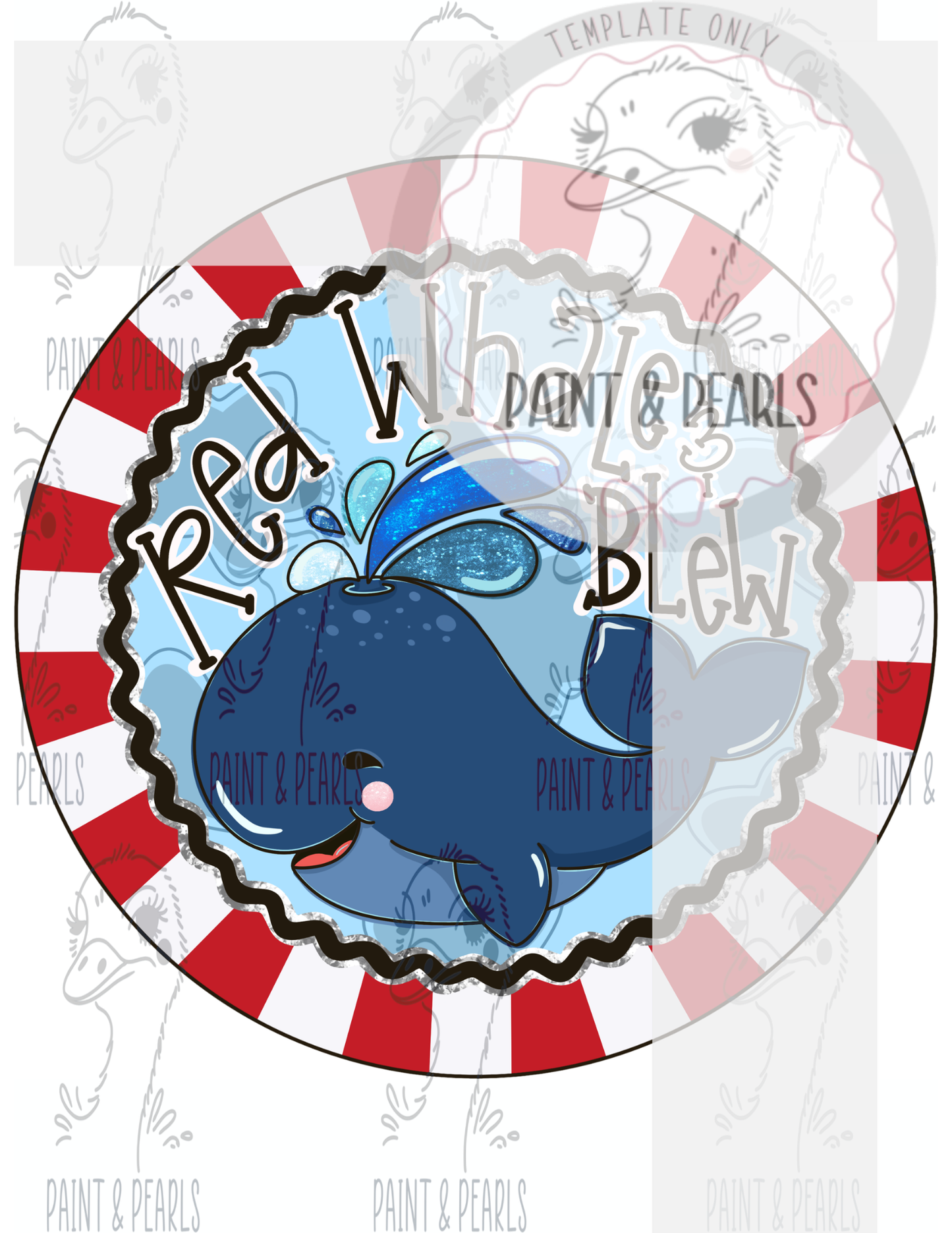 Red Whale & Blue (PAP006)