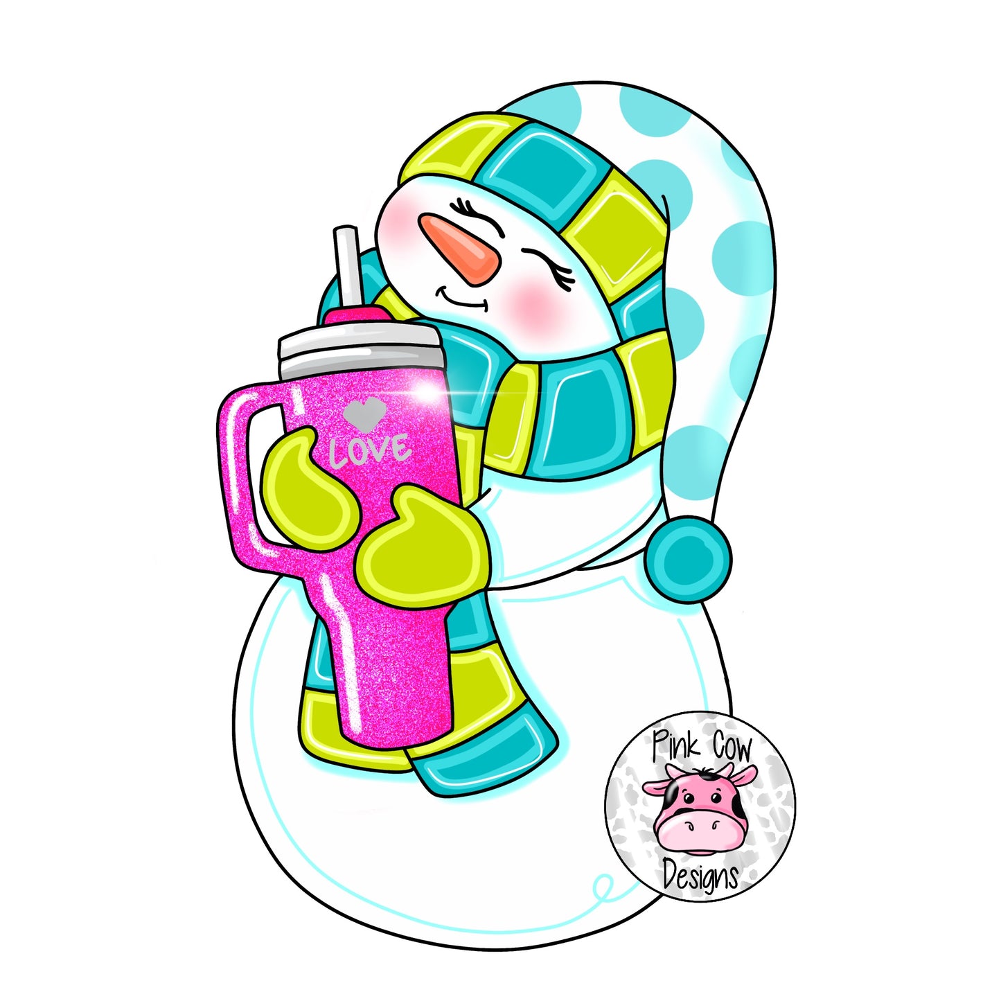 Snowman Holding Stanley (PC154)