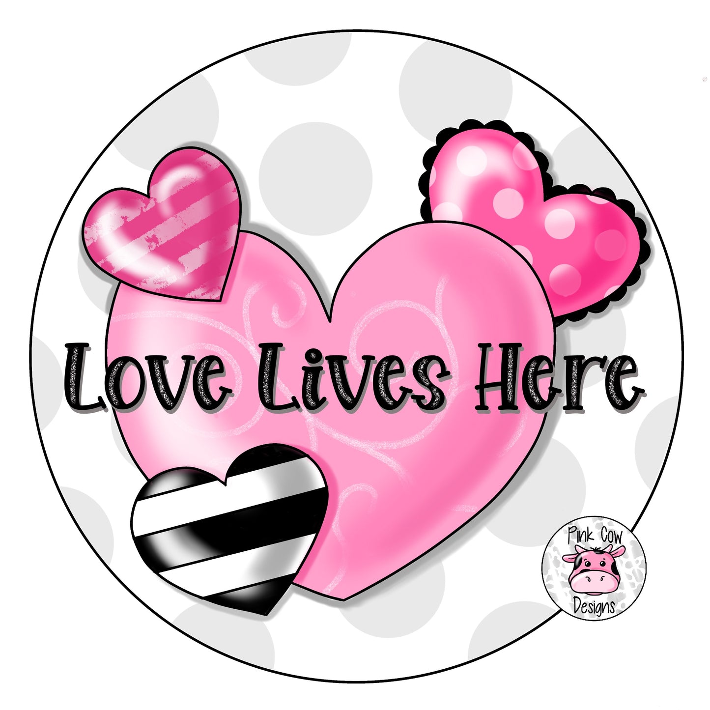 Love Lives Here Round (PC178)