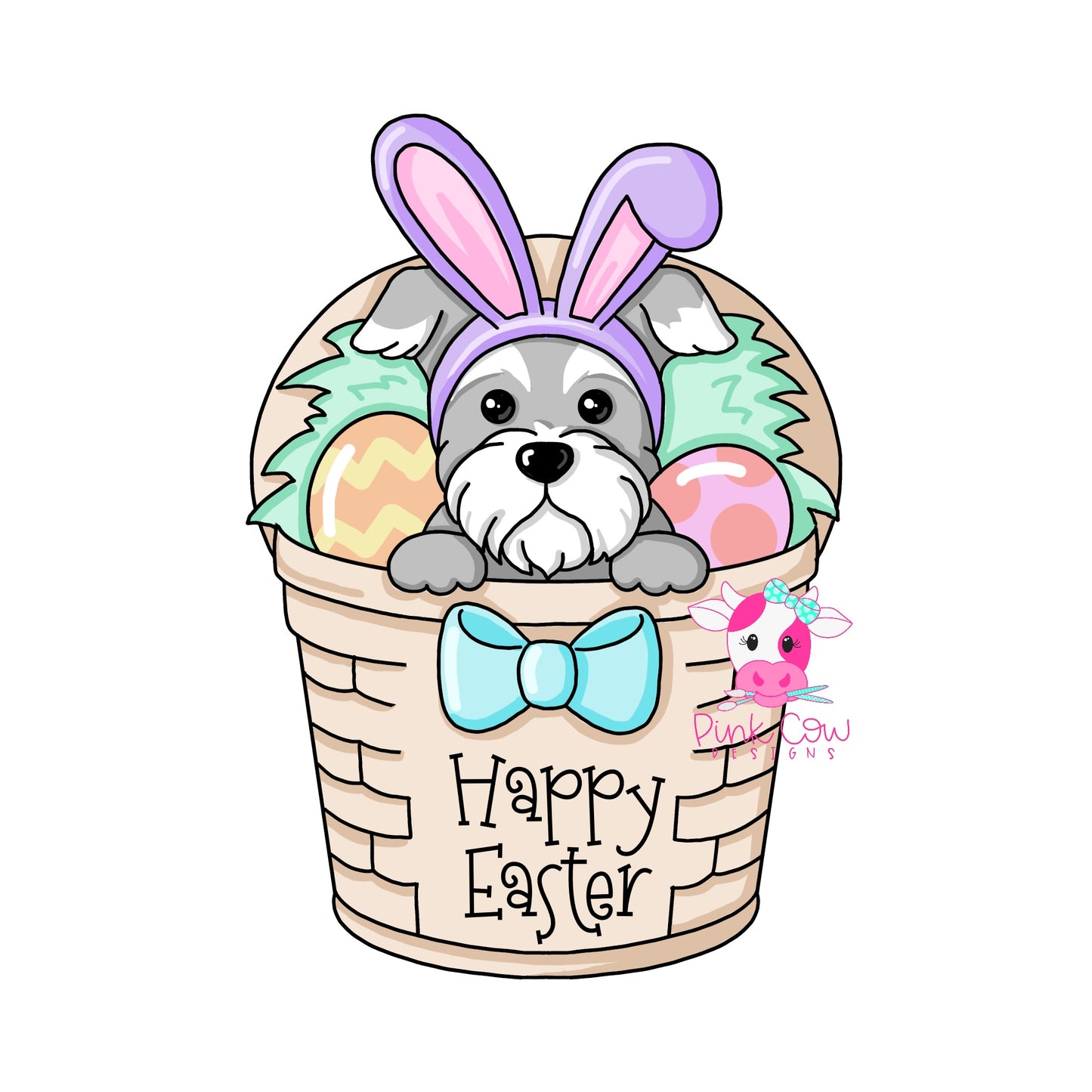 Schnauzer Easter Basket (PC193)