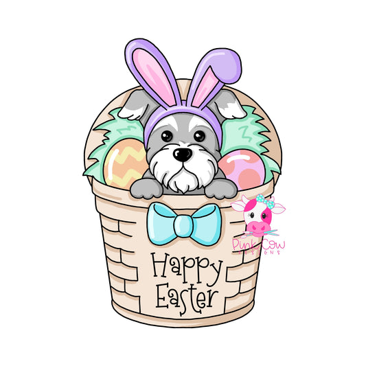 Schnauzer Easter Basket (PC193)