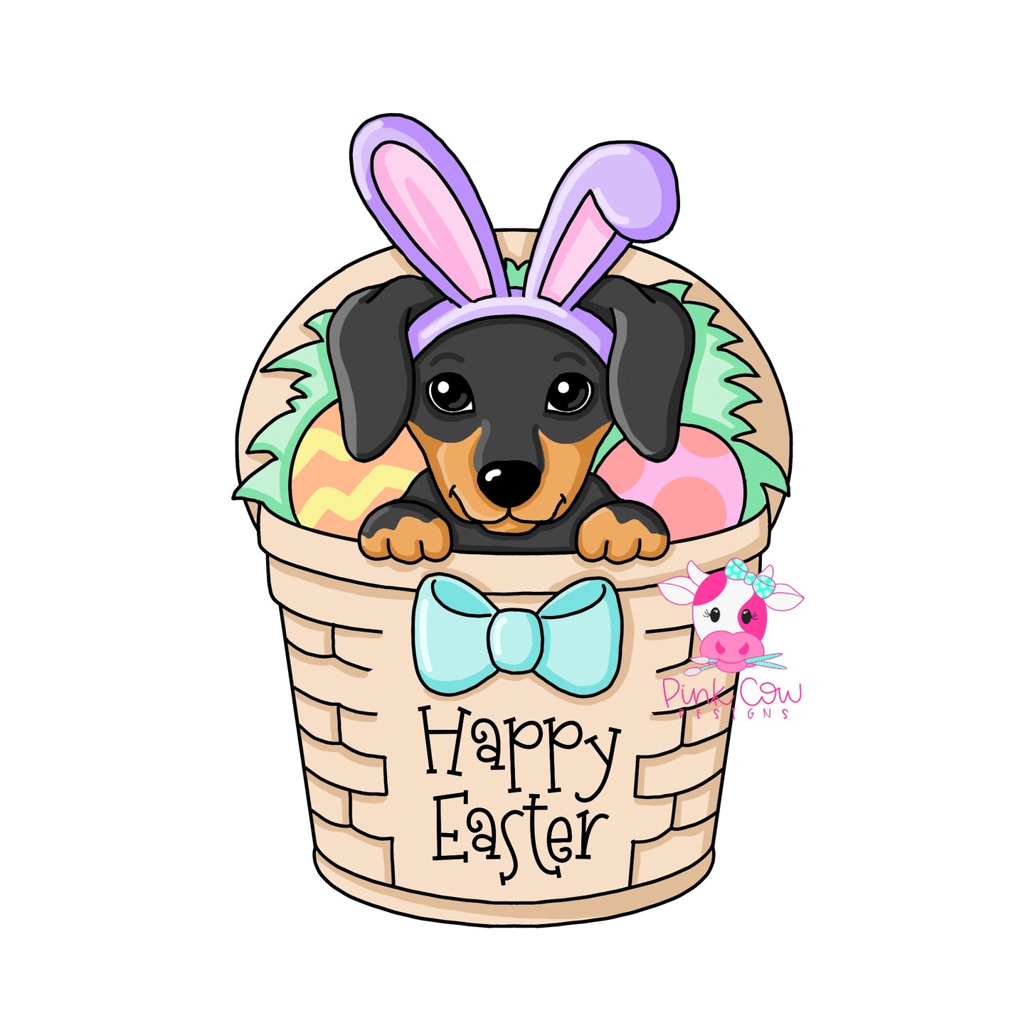 Dachshund Easter Basket (PC199)