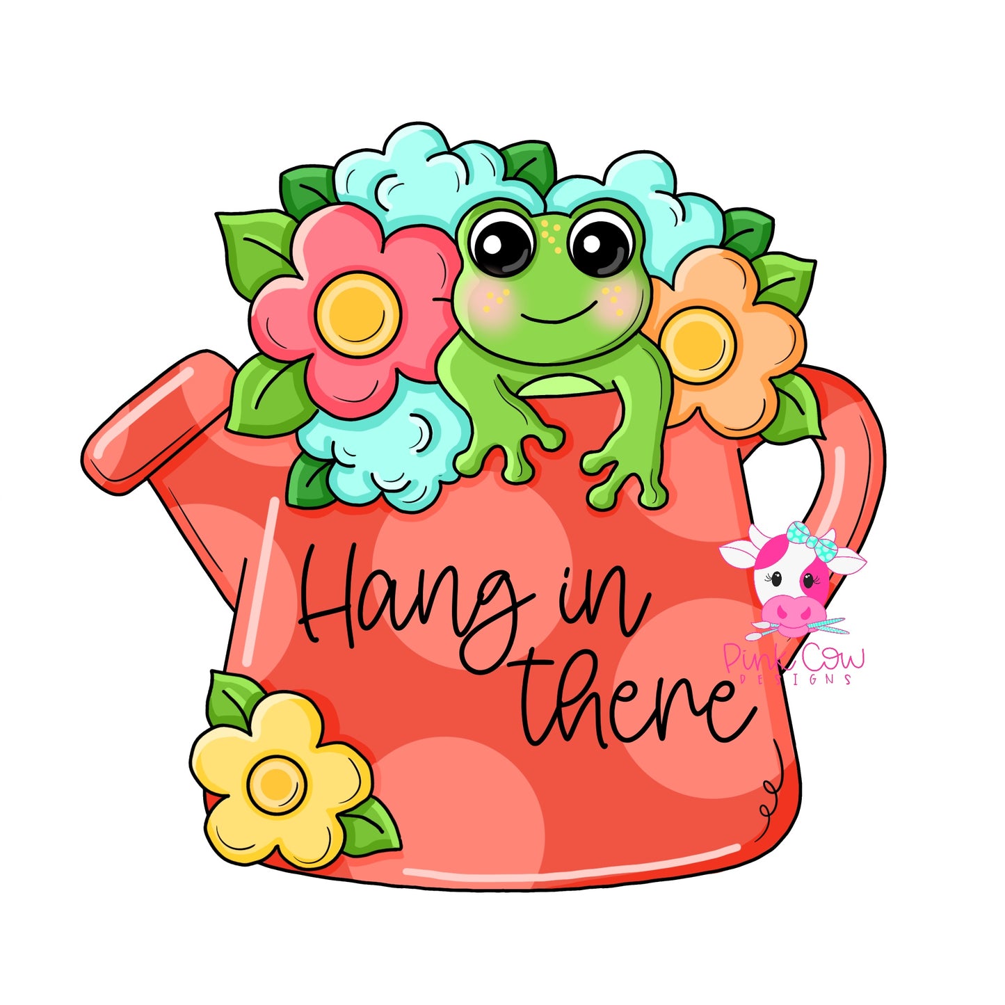 Hang In There Watering Can Frog (PC230)
