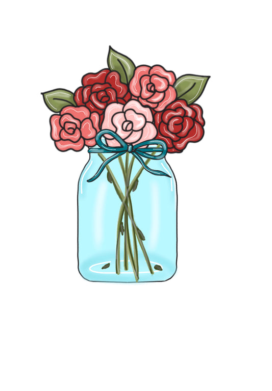Mason Jar Flowers (PP022)