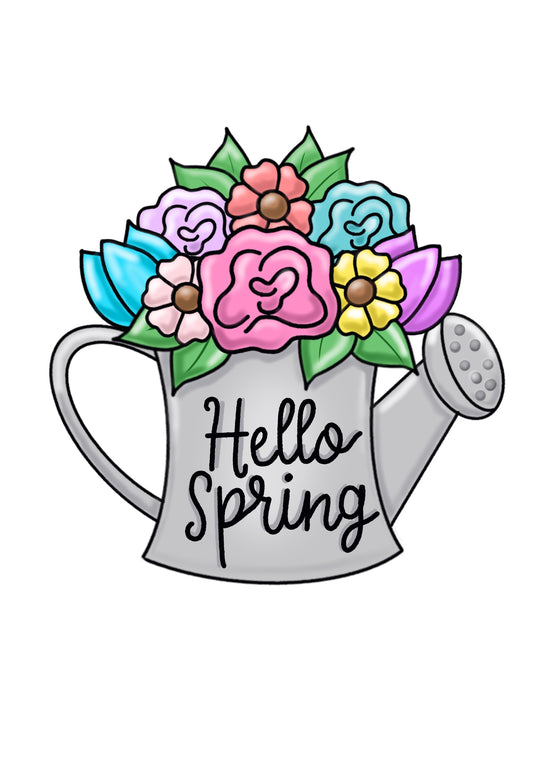 Hello Spring Watering Can (PP030)
