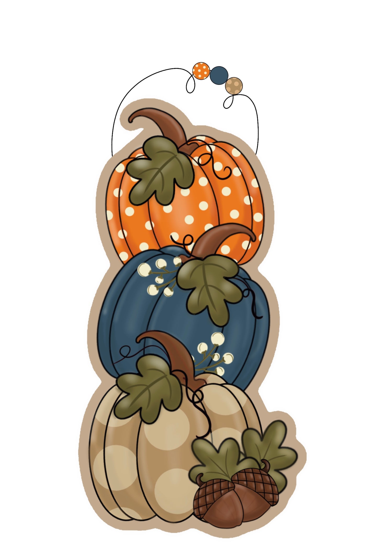 Pumpkins With Acorns (PP074)