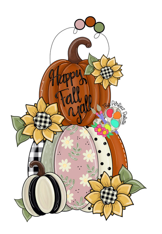 Happy Fall Yall Pumpkin Stack (PP129)