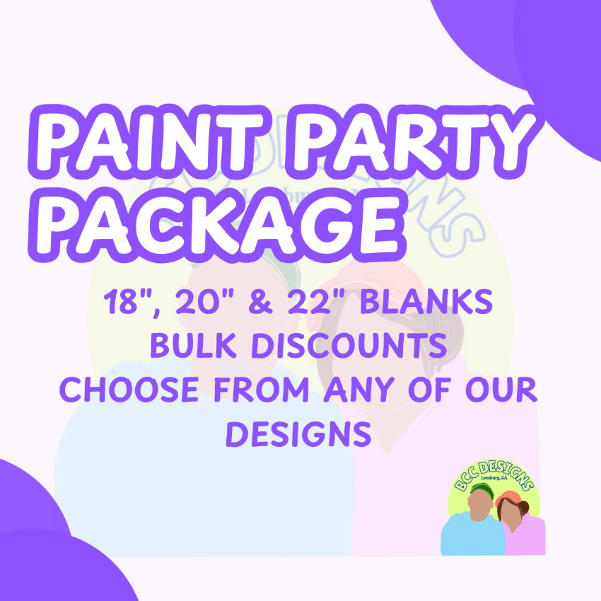 Paint Party Package - Bulk Door Hanger Blanks
