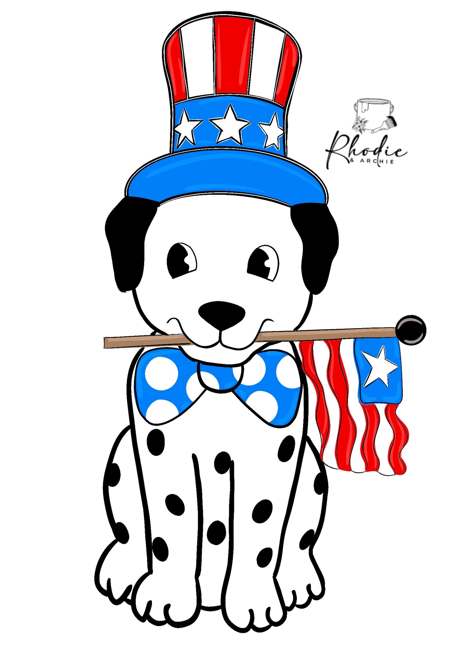 Patriotic Dog Door Hanger Blank | 4th of July Pet Decor DIY