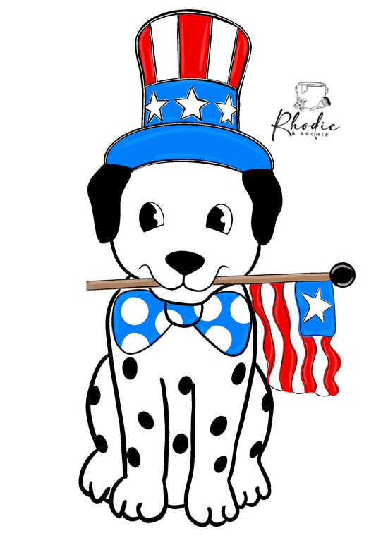 Patriotic Dog Door Hanger Blank | 4th of July Pet Decor DIY
