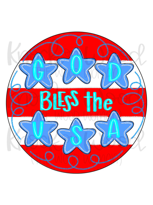 God Bless The USA Round (KW050)