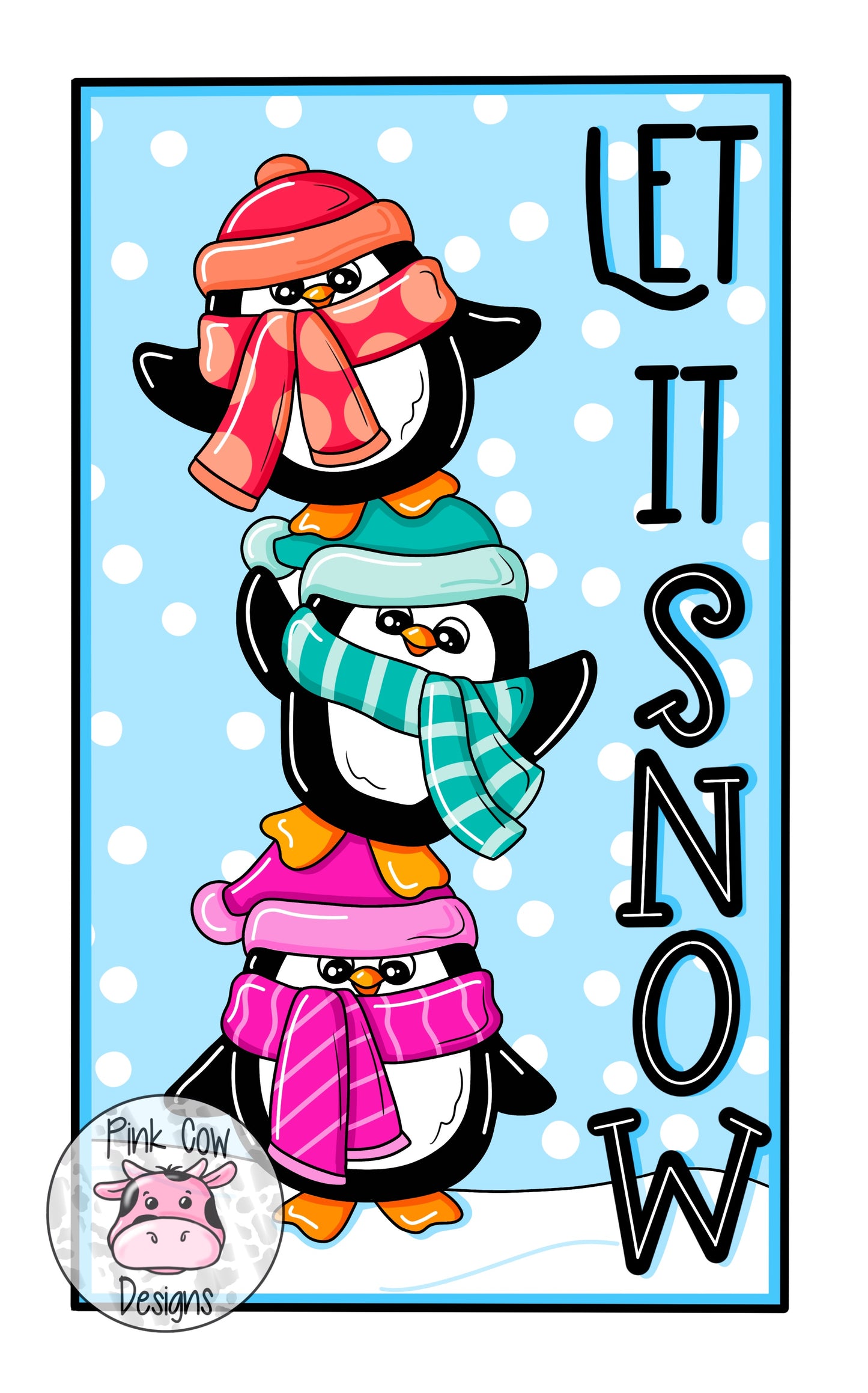 Let It Snow Penguin Stack Ornament (PC080-O)