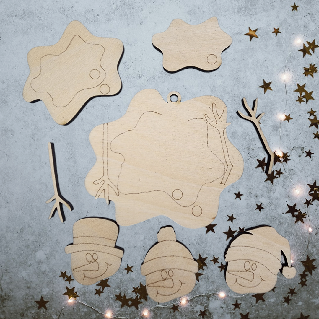 Melting Snowman Ornament Blank