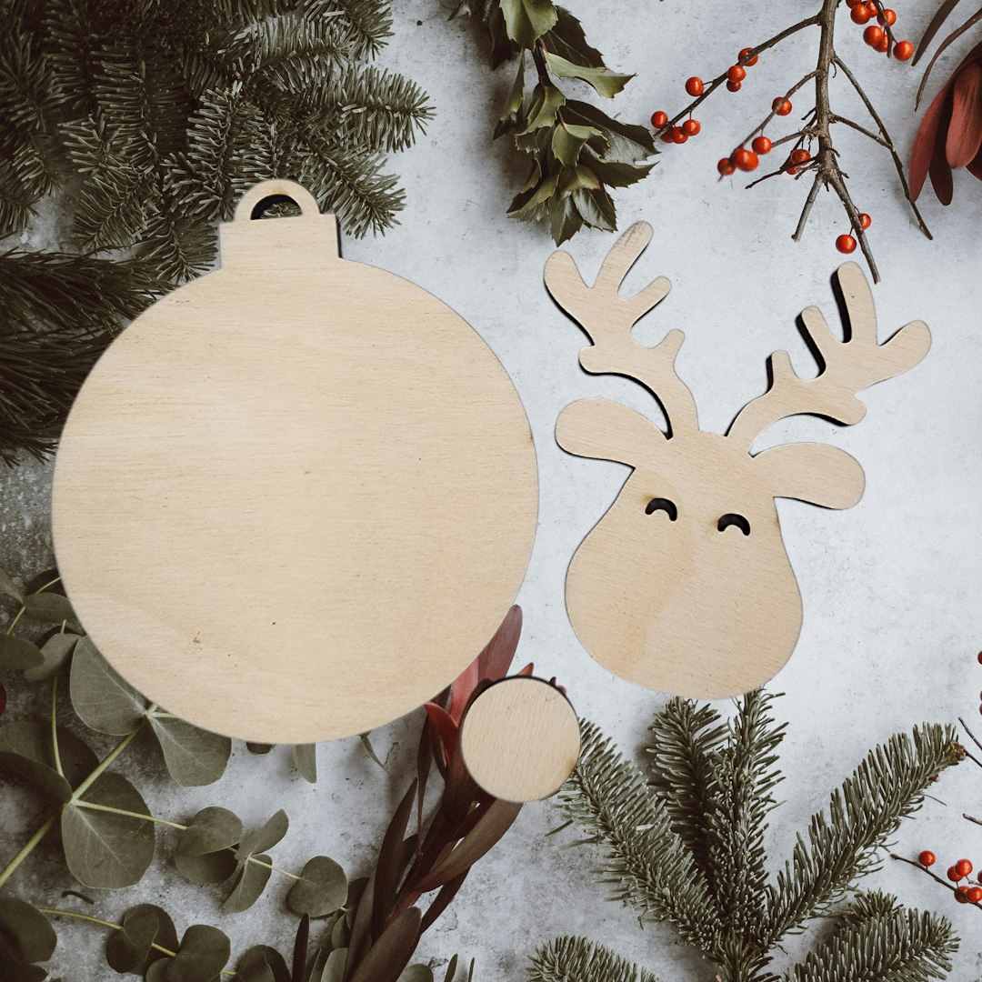 Rudolph Layered Ornament Blank (BC028)