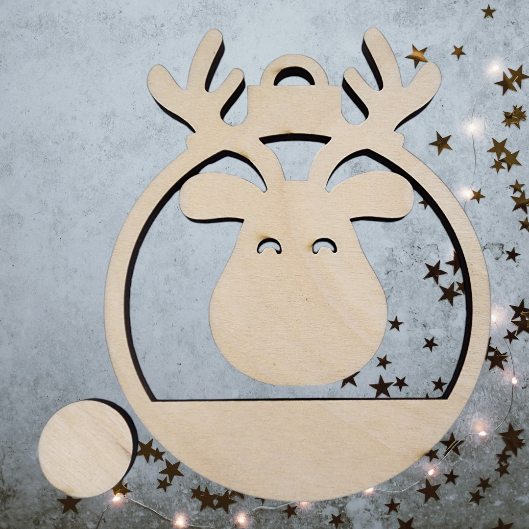 Rudolph Layered Ornament Blank Bundle