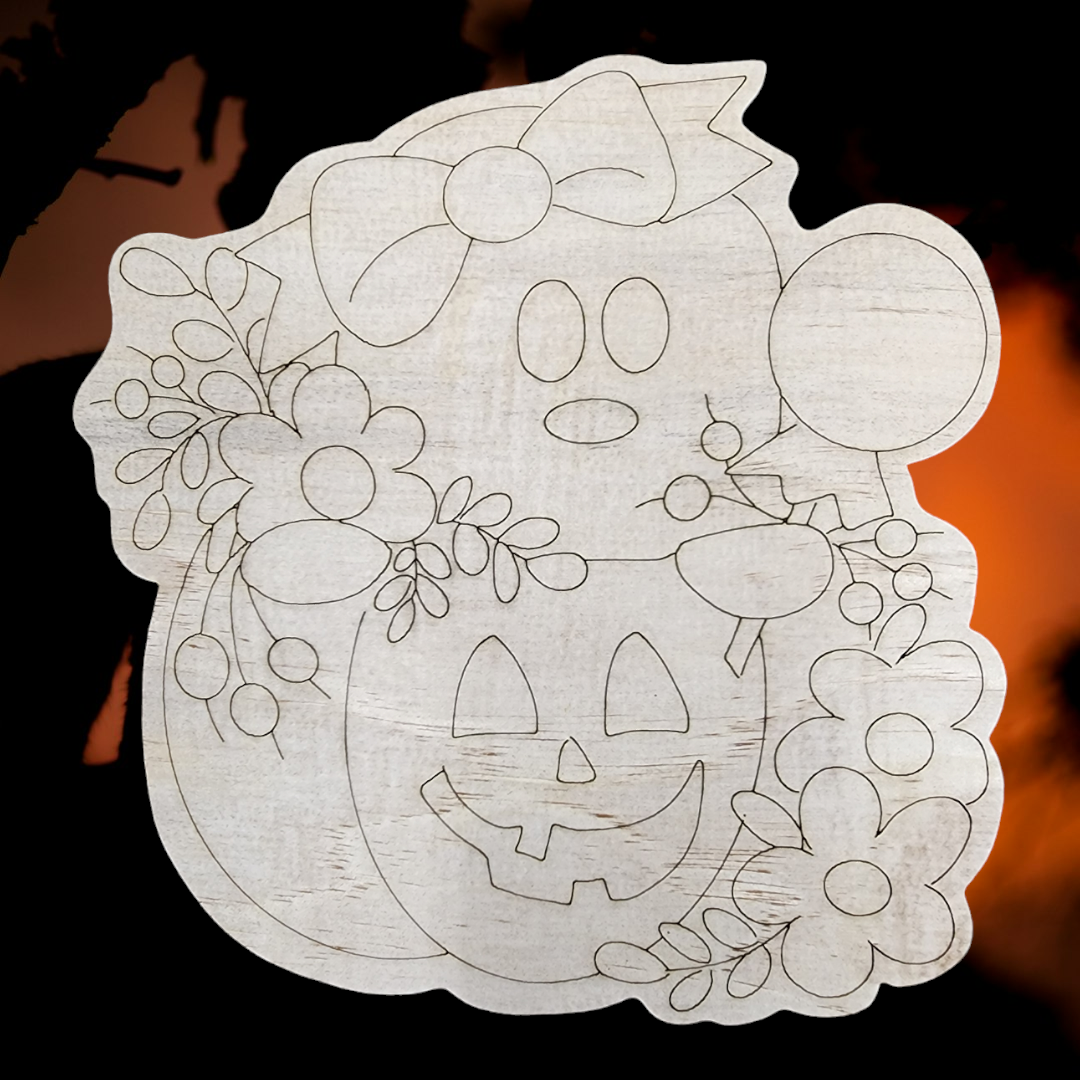 Doable Designs Ghost Pumpkin Plywood Cutout | DIY Decor