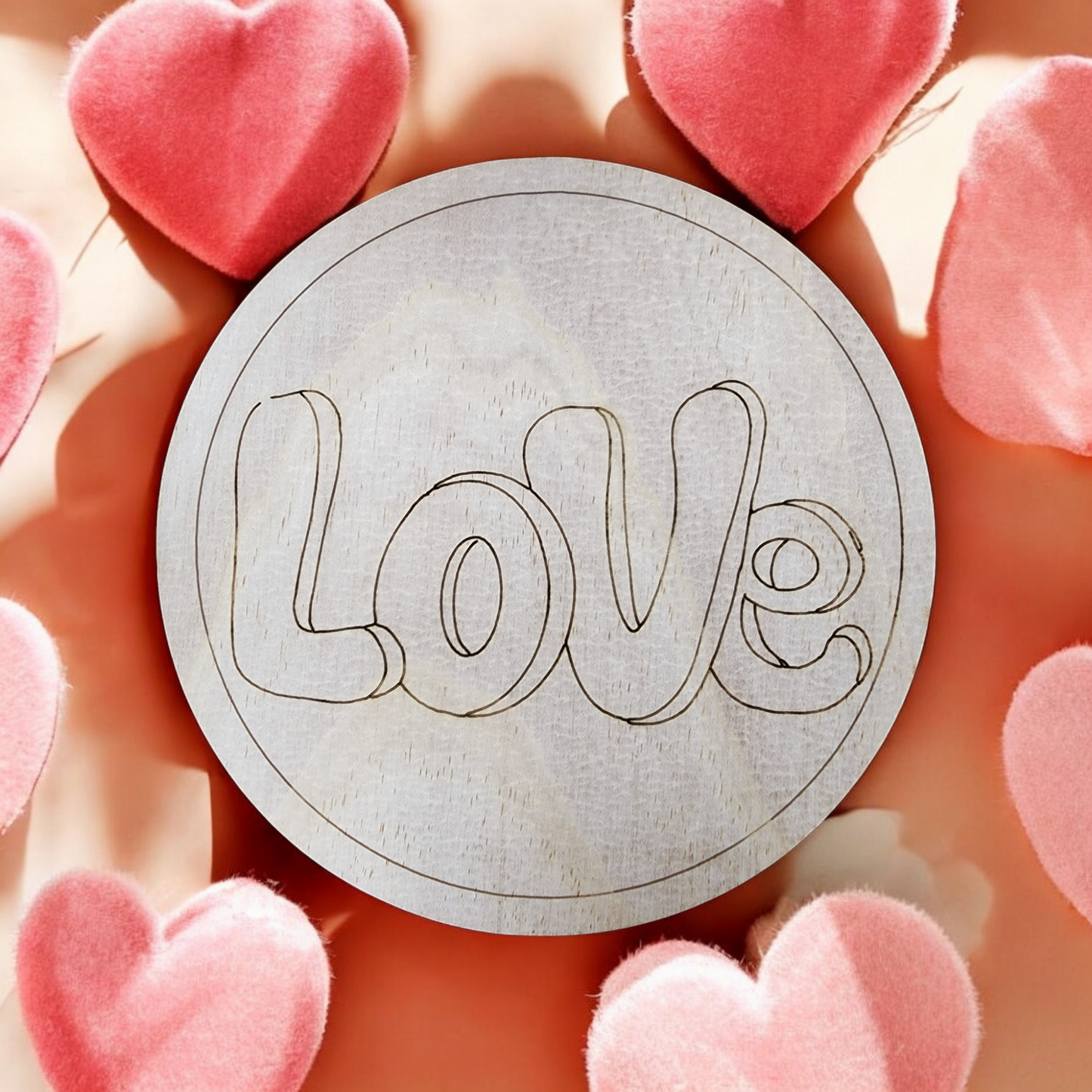 Doable Designs Love Round Plywood Cutout | DIY Craft Project