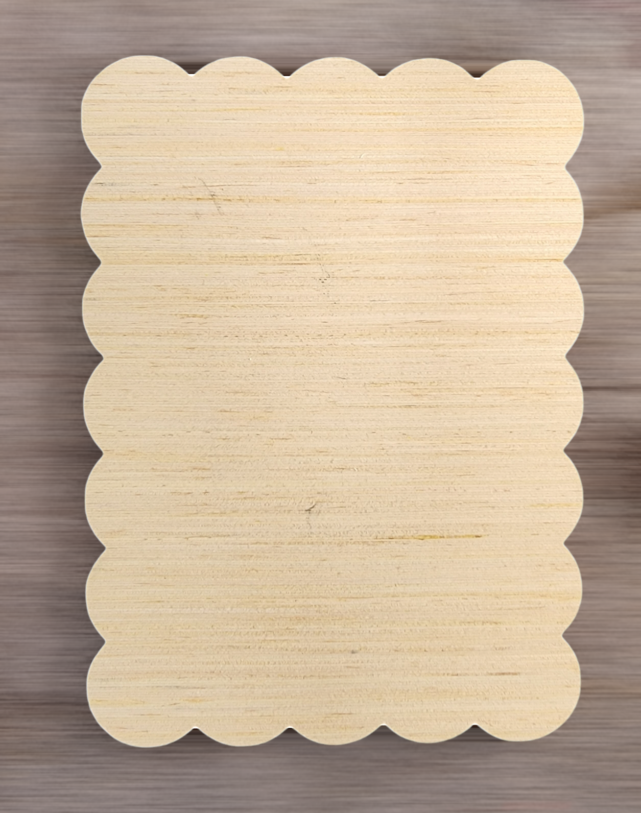 Scalloped Rectangle Blank | Rustic Wood Sign DIY