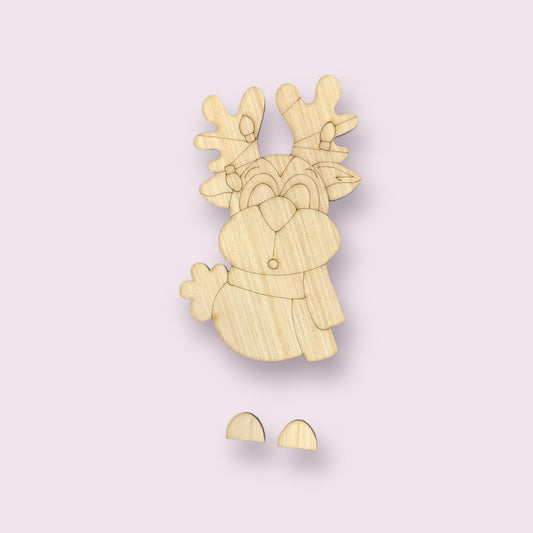 Tangled Reindeer - Laser Ready SVG