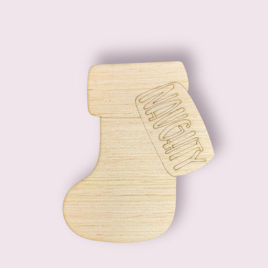 Naughty Stocking - Laser Ready SVG