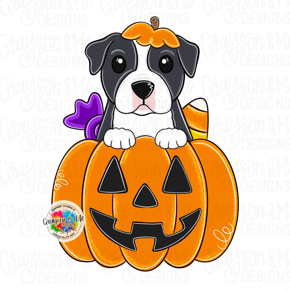 Pitbull Pumpkin - Laser Ready SVG