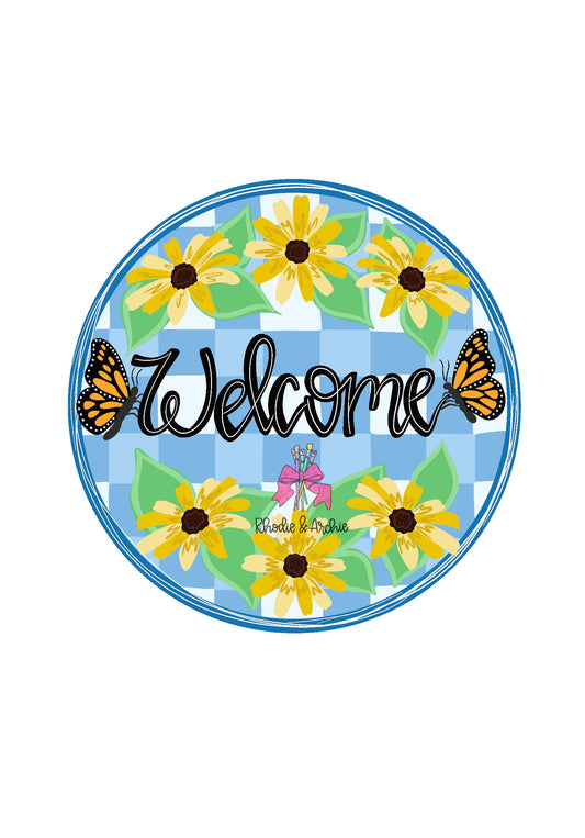 Butterfly Welcome Round (RA163)