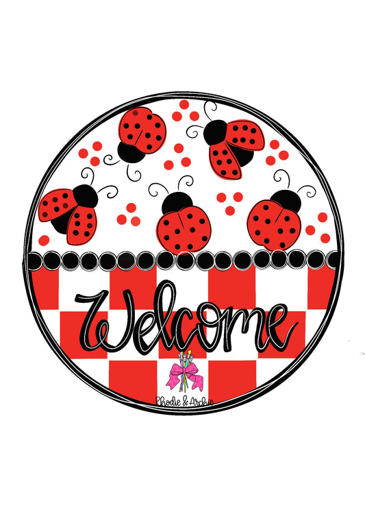 Lady Bug Welcome Round (RA168)